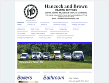 Tablet Screenshot of hancock-brown.co.uk